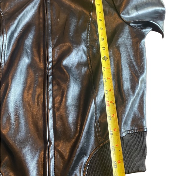 Urban Groove Vegan Leather Black Jacket - Picture 13 of 16